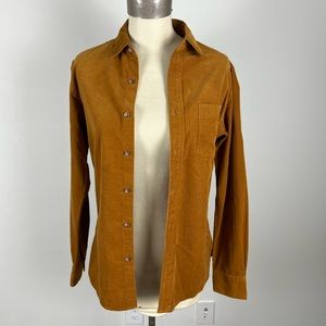 Uniqlo men’s dress shirt. Tan color. Size S.